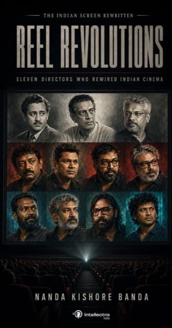 Reel Revolutions by Nanda Kishore Banda — book cover on Indian film directors and cinematic craft