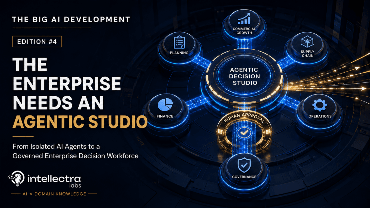 The Big AI Development Edition 4 — The Enterprise Needs an Agentic Studio